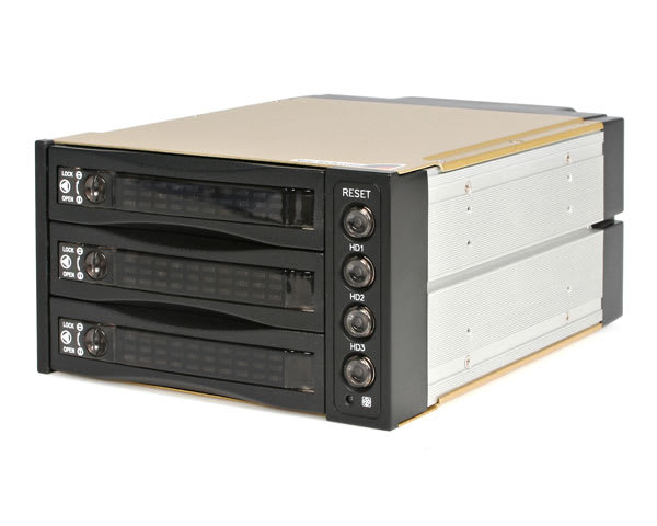 3 Drive Black SATA Backplane