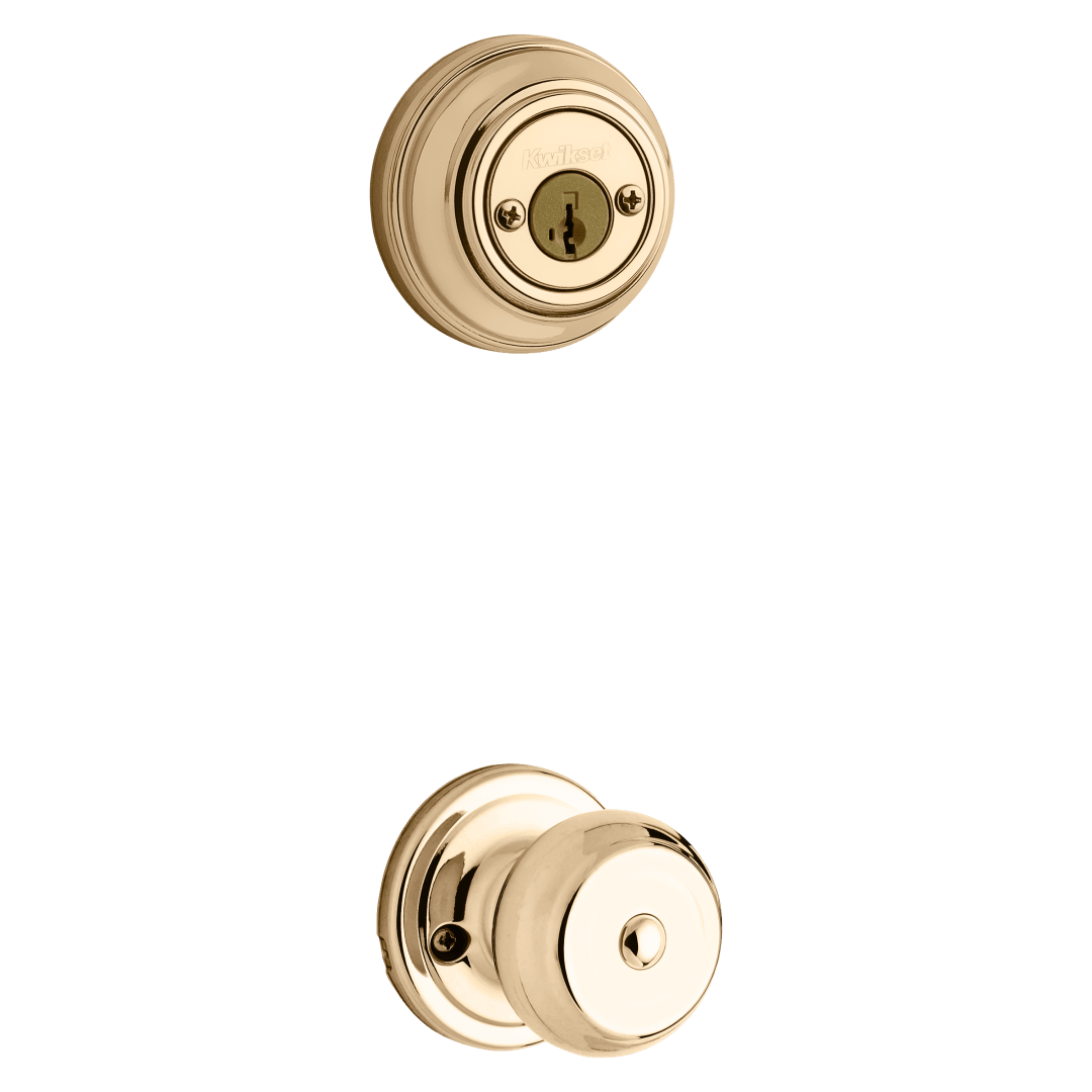 Phoenix Doorknob Interior Pack in Polished Brass featuring SmartKey Security