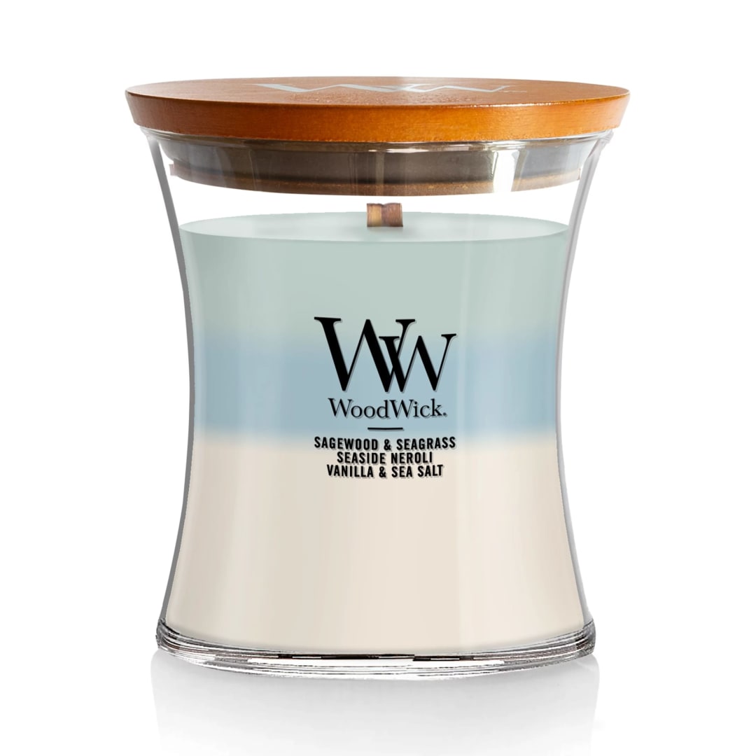 WoodWick® Oceanic Trilogy, 9.7 oz Medium Hourglass Trilogy Candle