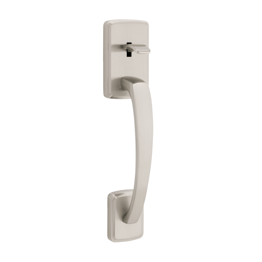 Brentford Exterior Handle Only in Satin Nickel