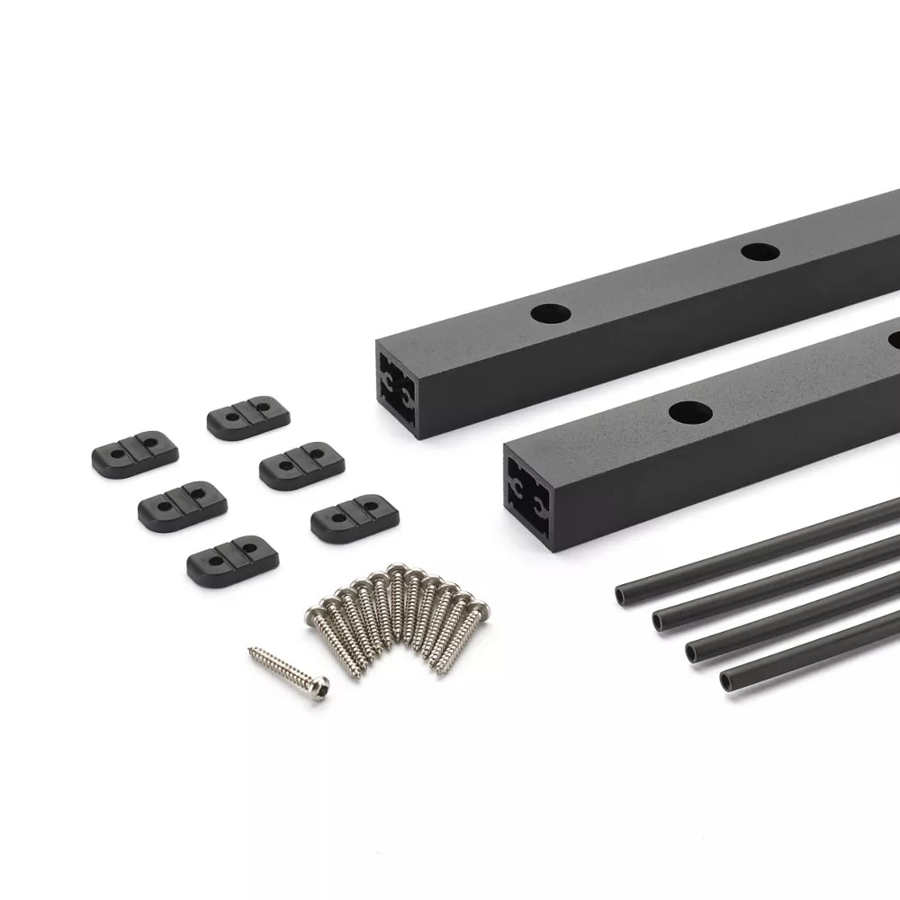 36-in Signature Rod Rail Vertical Kit-Horizontal-Charcoal Black