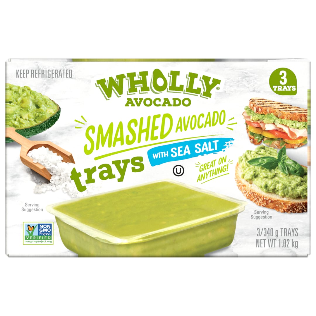 WHOLLY Avocado Smashed Sea Salt 12-3/340G Australia