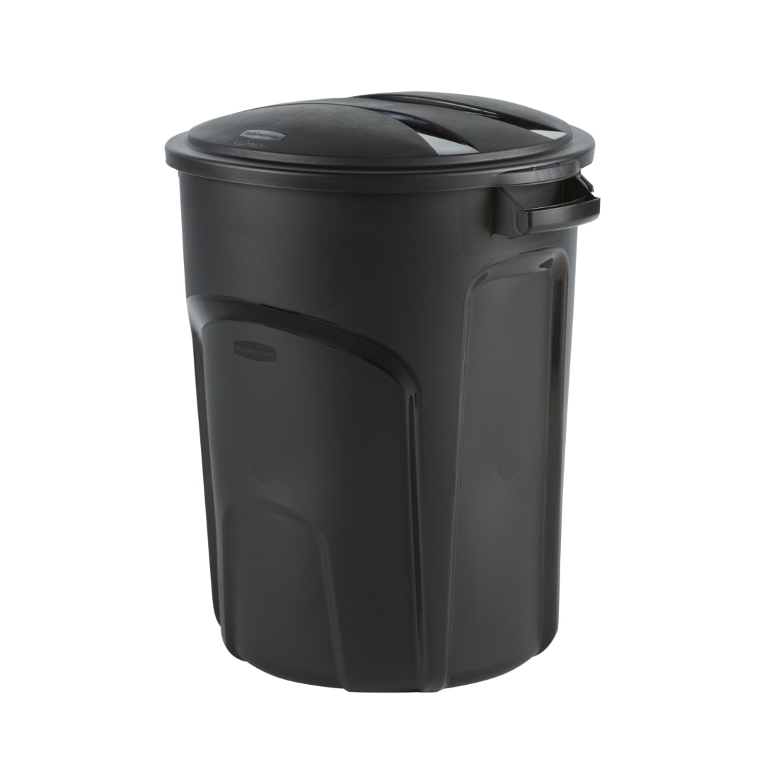32 GAL NONWHEELED VNTD REFUSE BLA
