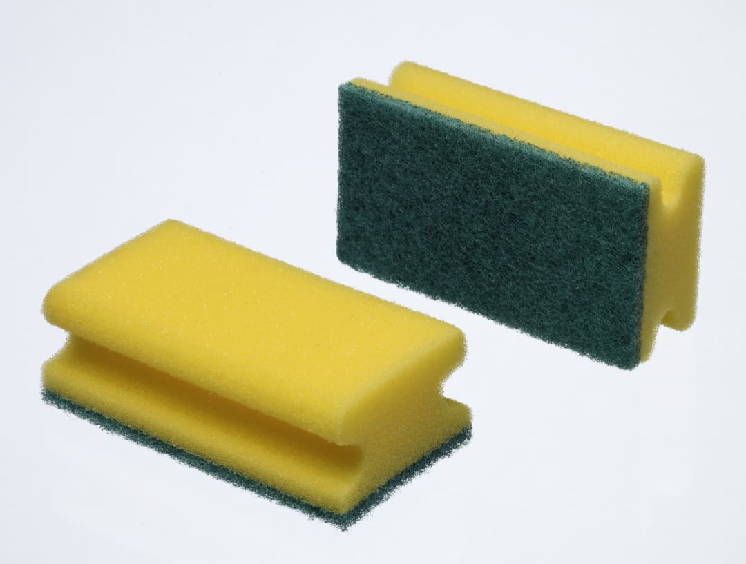 3M™ Reinigungschwamm 24D, Gelb/Grün, 70 mm x 130 mm, 100 Stück / Karton