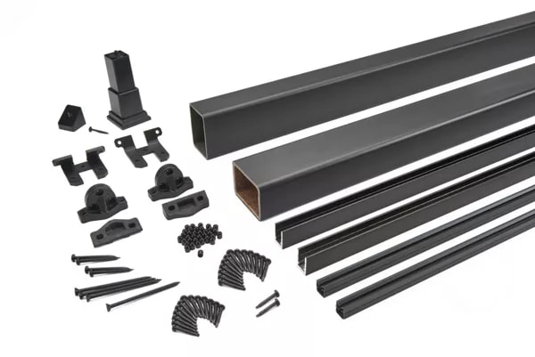 6-ft x 36-in Trex Select™ Mesh Stair Railing Kit in Charcoal Black