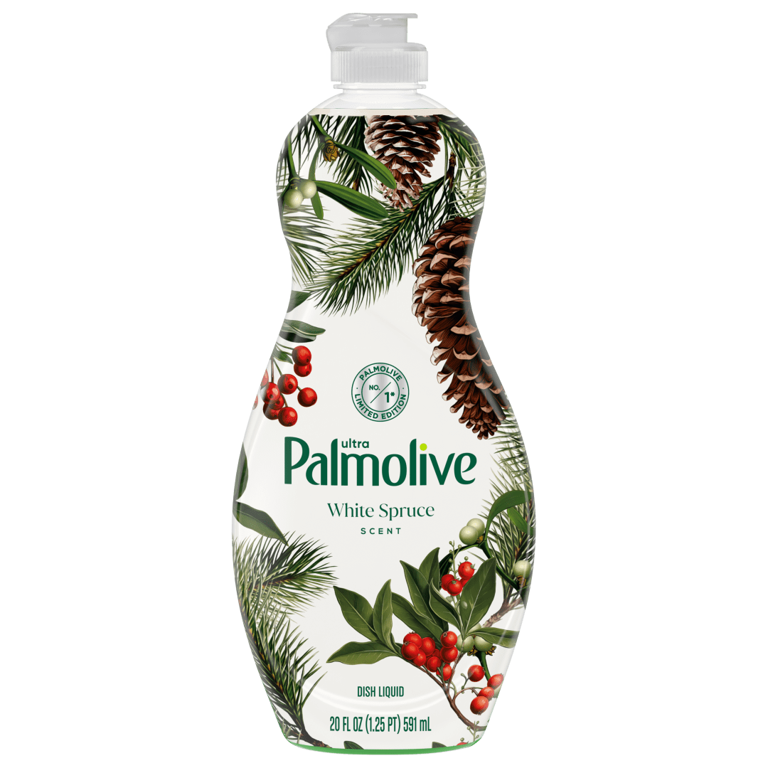 Palmolive Ultra Strength Liquid Dish Soap, Limited Edition White Spruce Scent, 20 fl oz Bottle