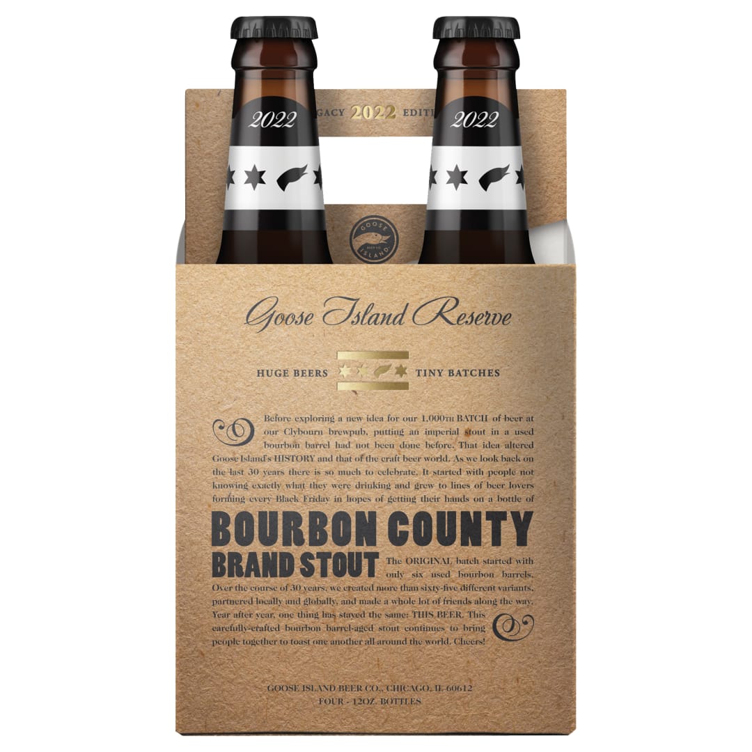 Goose Island Bourbon County Original Stout, 4 Pack, 12 fl. oz. Bottles