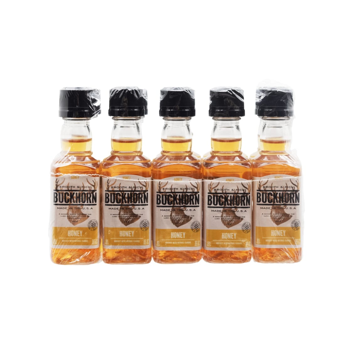 Buckhorn Honey Whiskey 50ml 65 Proof