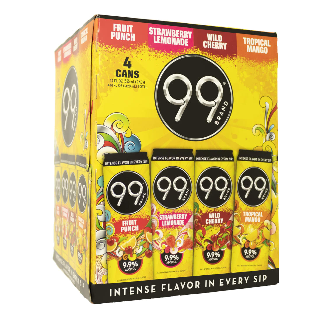 99 Variety Hard Seltzer Malt Beverage 4 Pack 12Fl oz 19.8 Proof