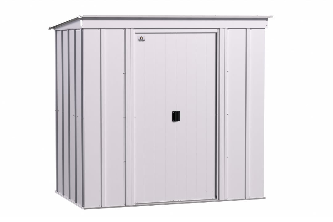 Classic Steel Storage Shed, 6X4, Flute Grey