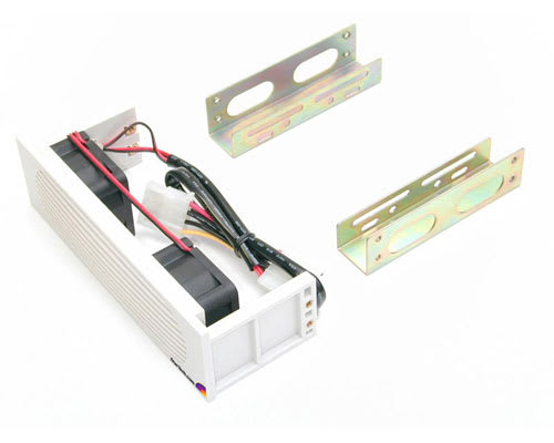 5.25 Drive Bay Hard Drive Cooler - 2 Fan