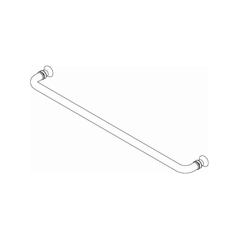 Towel Bar Handle Assembly for 1/4" Thick Glass