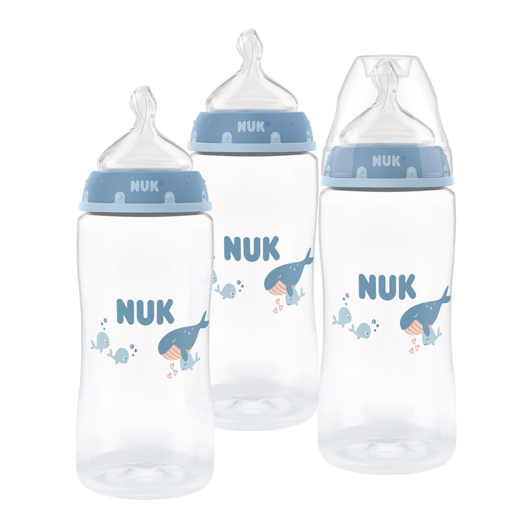 NUK FC BTL 300ML/10Z 3PK PP M CA WHALE