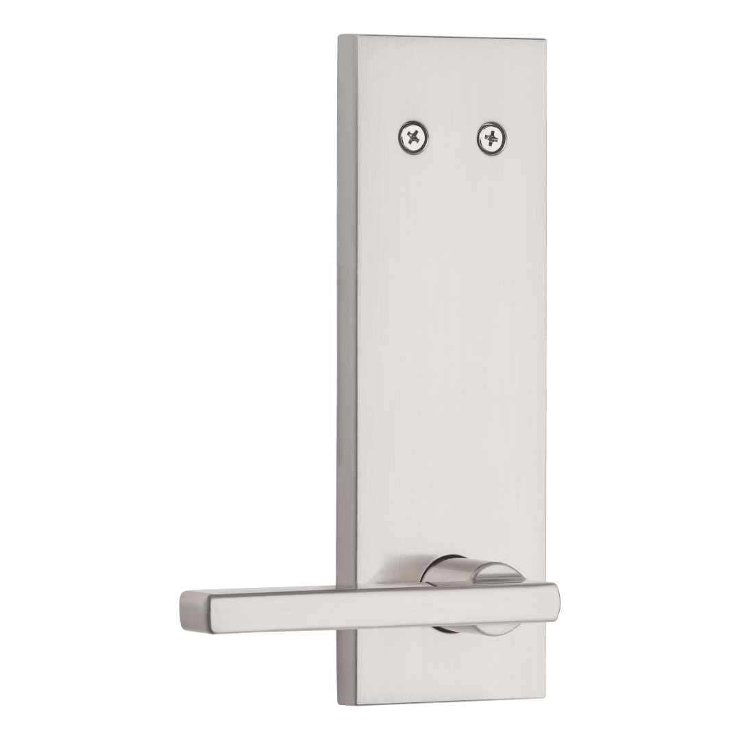 Halifax Square Interior Pack - Dummy Cylinder Lever in Satin Nickel with Microban Protection