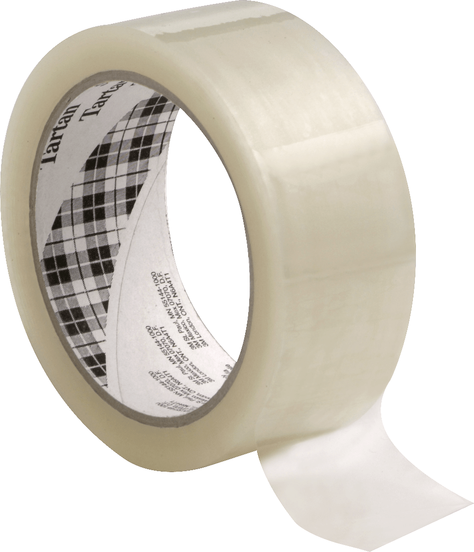Tartan™ Kutu Sızdırmazlık Bandı 369, Transparan, 48 mm x 66 m, 0.043 mm