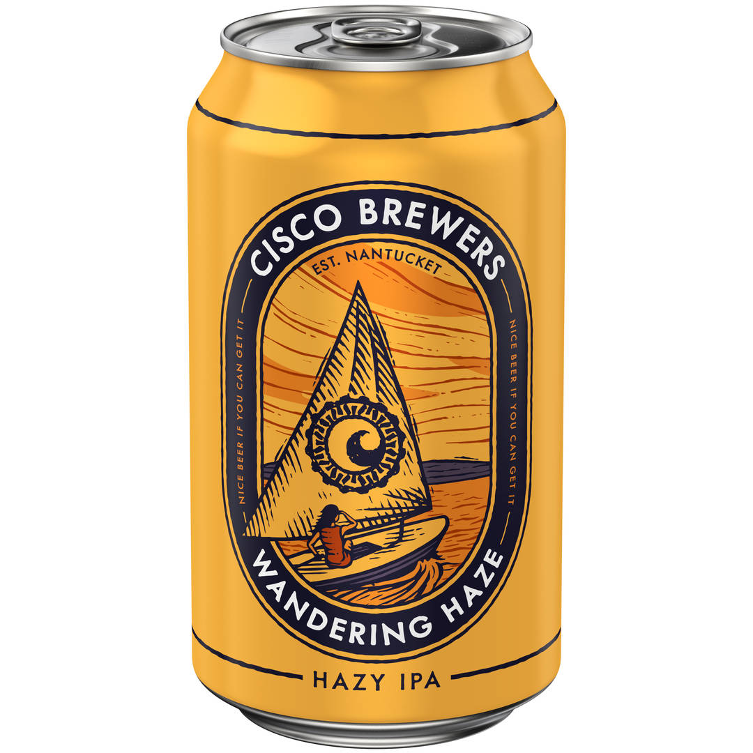 Cisco Brewers Wandering Haze Hazy IPA 12 oz Single CAN 6_8ABV - Plain Aluminum - Standard Gloss - Craft Direct
