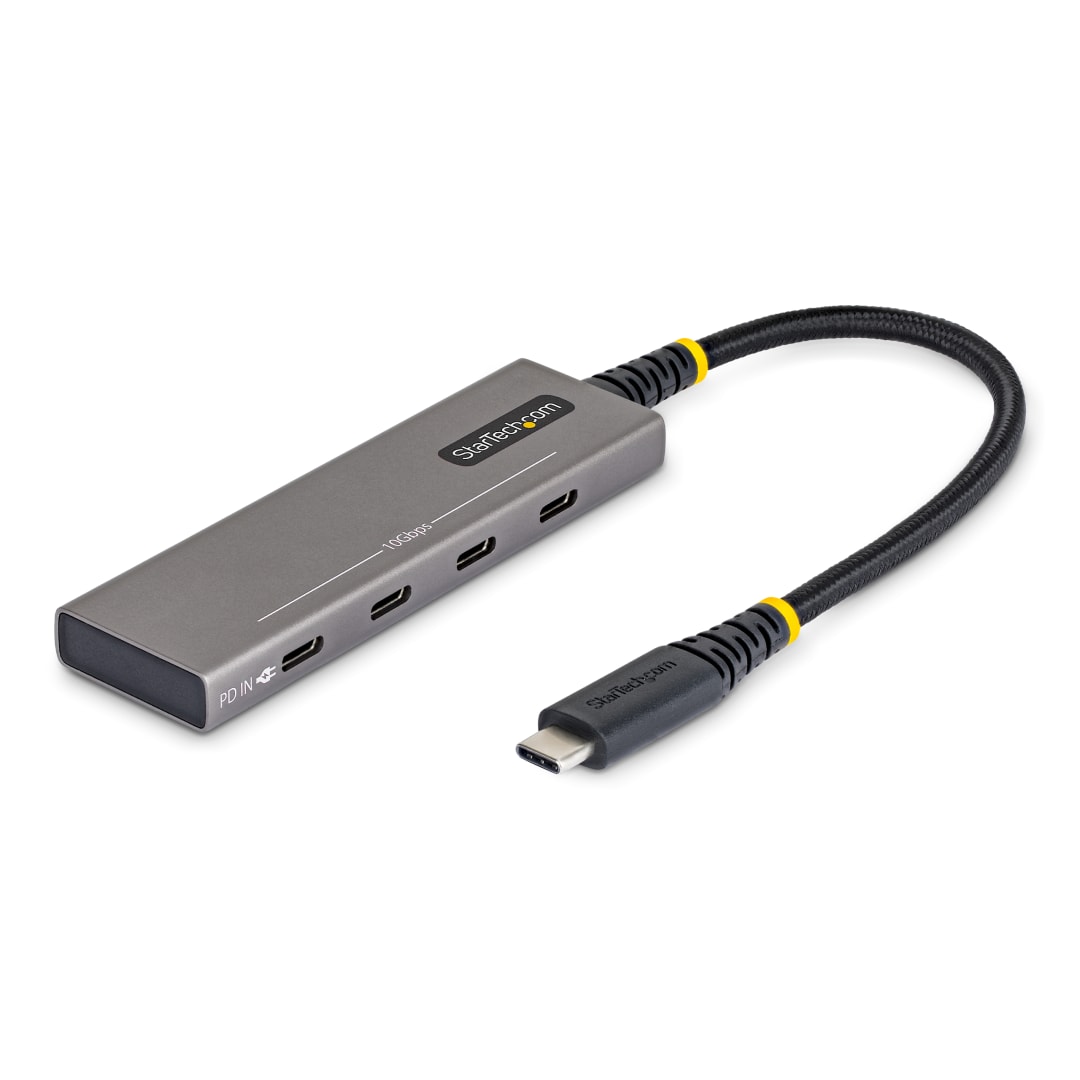 4-Port 10Gbps USB-C Hub - 4x USB-C, 100W PD