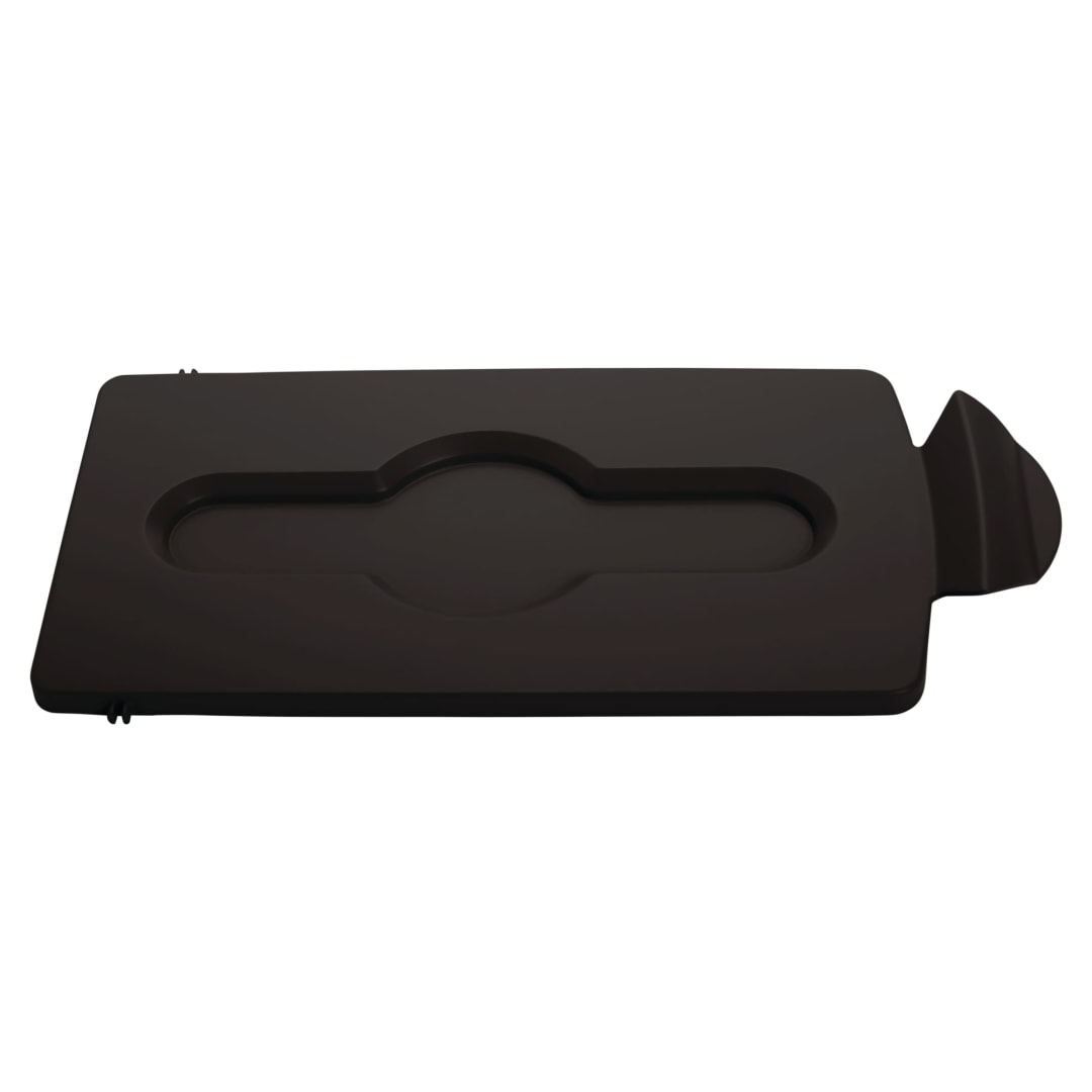 Slim Jim® Recycling Station Closed Lid Brown