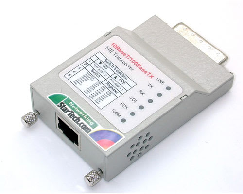 *D*10/100-Mbps to MII Fast Ethernet Transceiver
