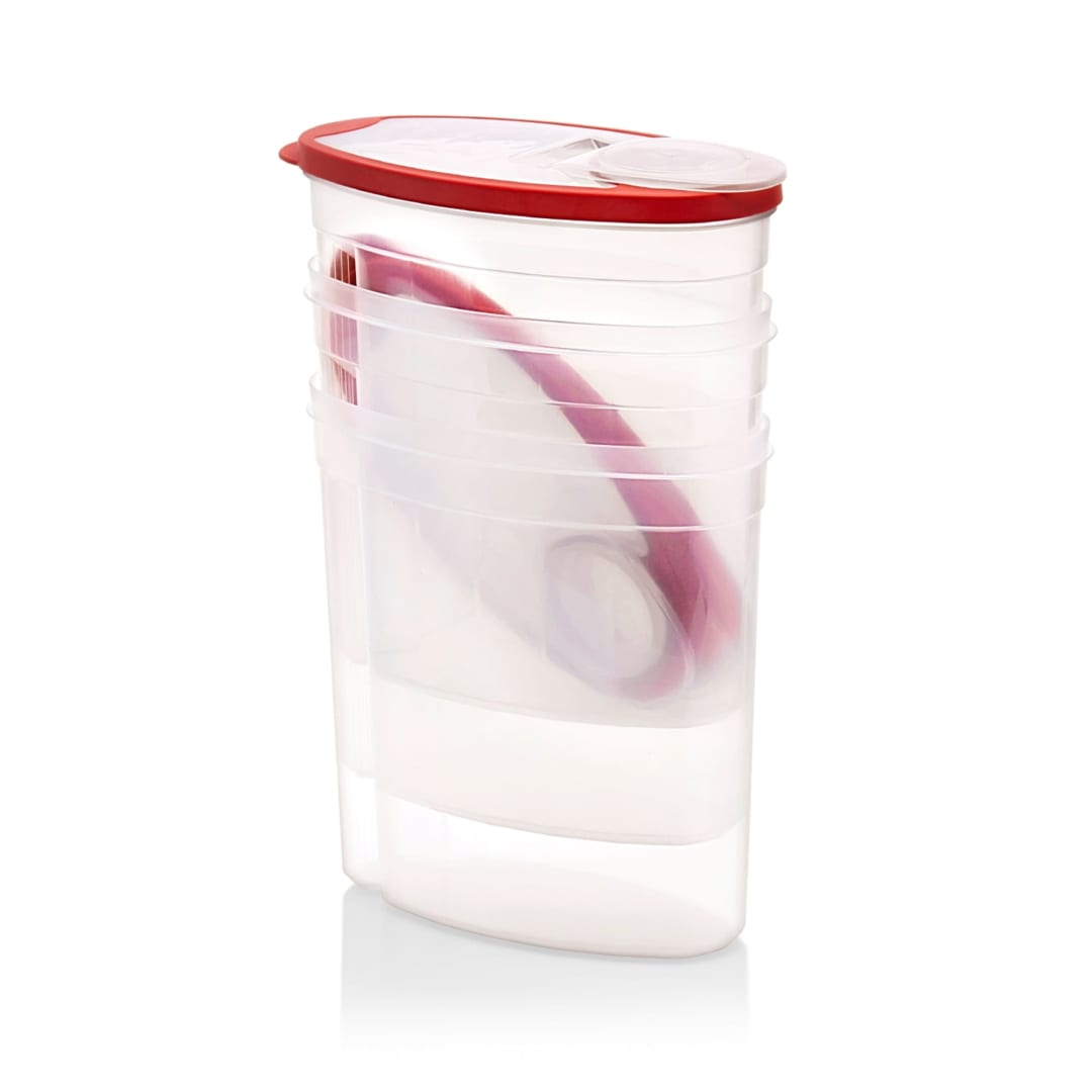 Rubbermaid Premium Modular Food Storage Containers, BPA-Free, Stackable Design, Ideal for Cereal, Pasta, and Dry Goods, 18 Cup, Set of 2