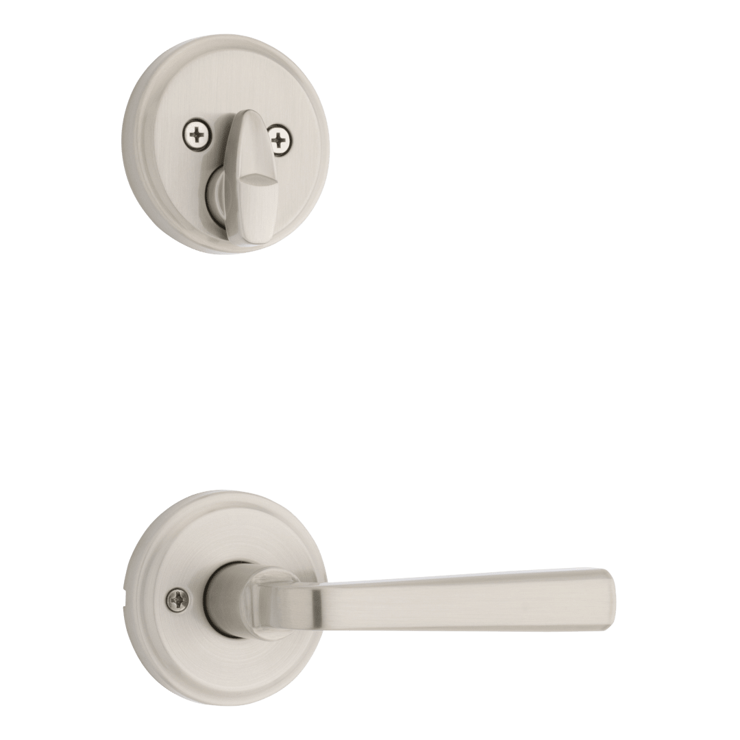 971 Single Cylinder Interior Pack w/ Trafford Lever for 818 Signature Series Handlesets in Satin Nickel