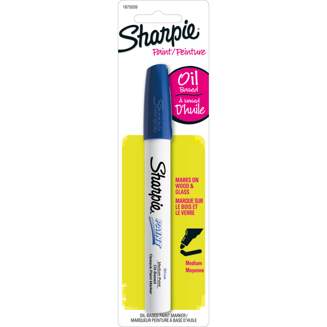 Sharpie® Oil-Based Paint Marker, Medium Point, Blue, 1 Count