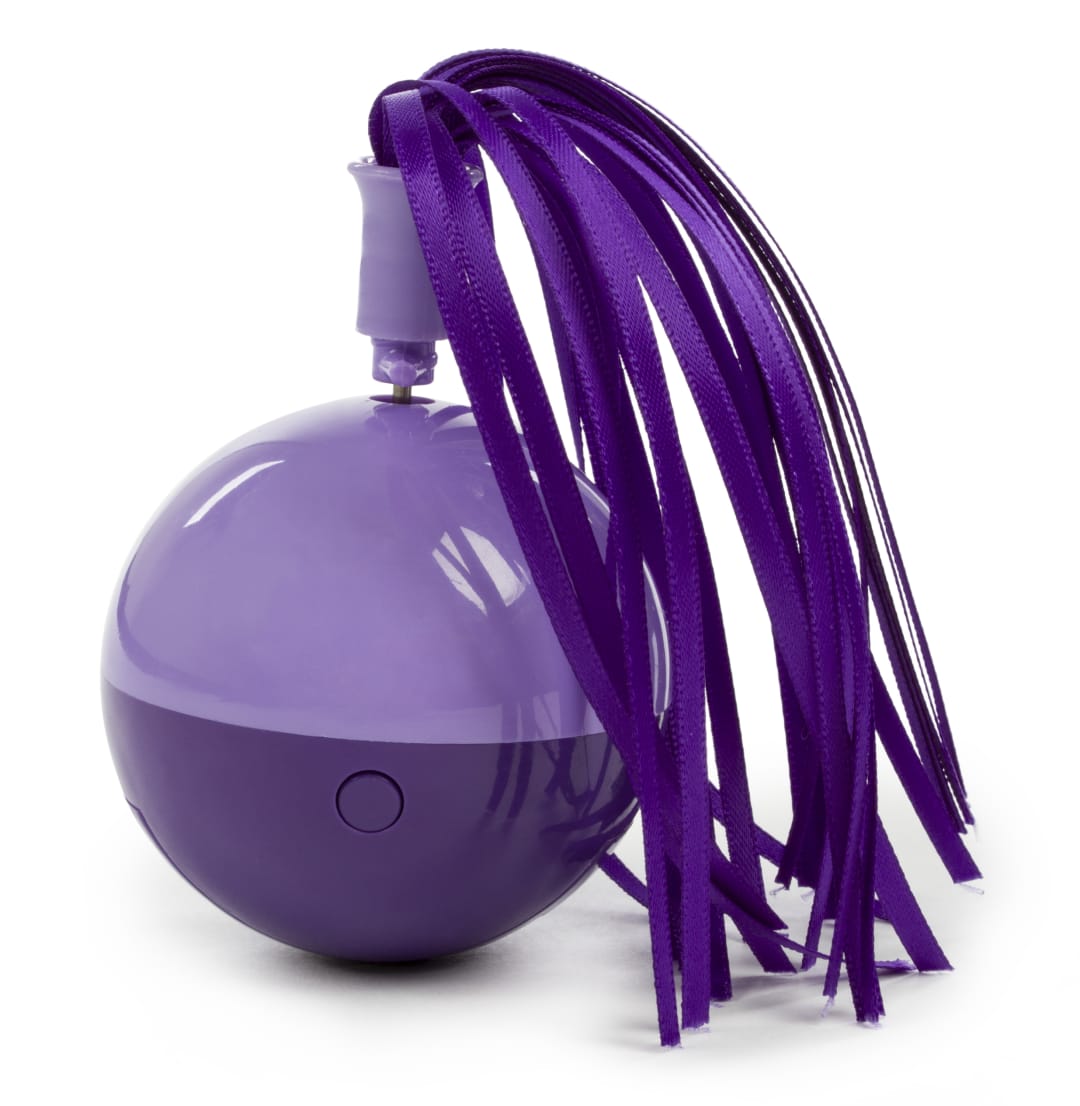 SmartyKat Twirly Top Electronic Motion Spinning Cat Toy with Ribbons, Battery Powered