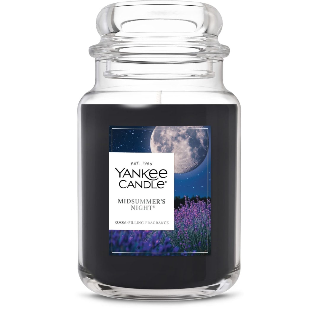 Yankee Candle® Mid Summer's Night Scented Candle, 22oz Large Jar with up to 150 Hour Burn Time, Great for gifting
