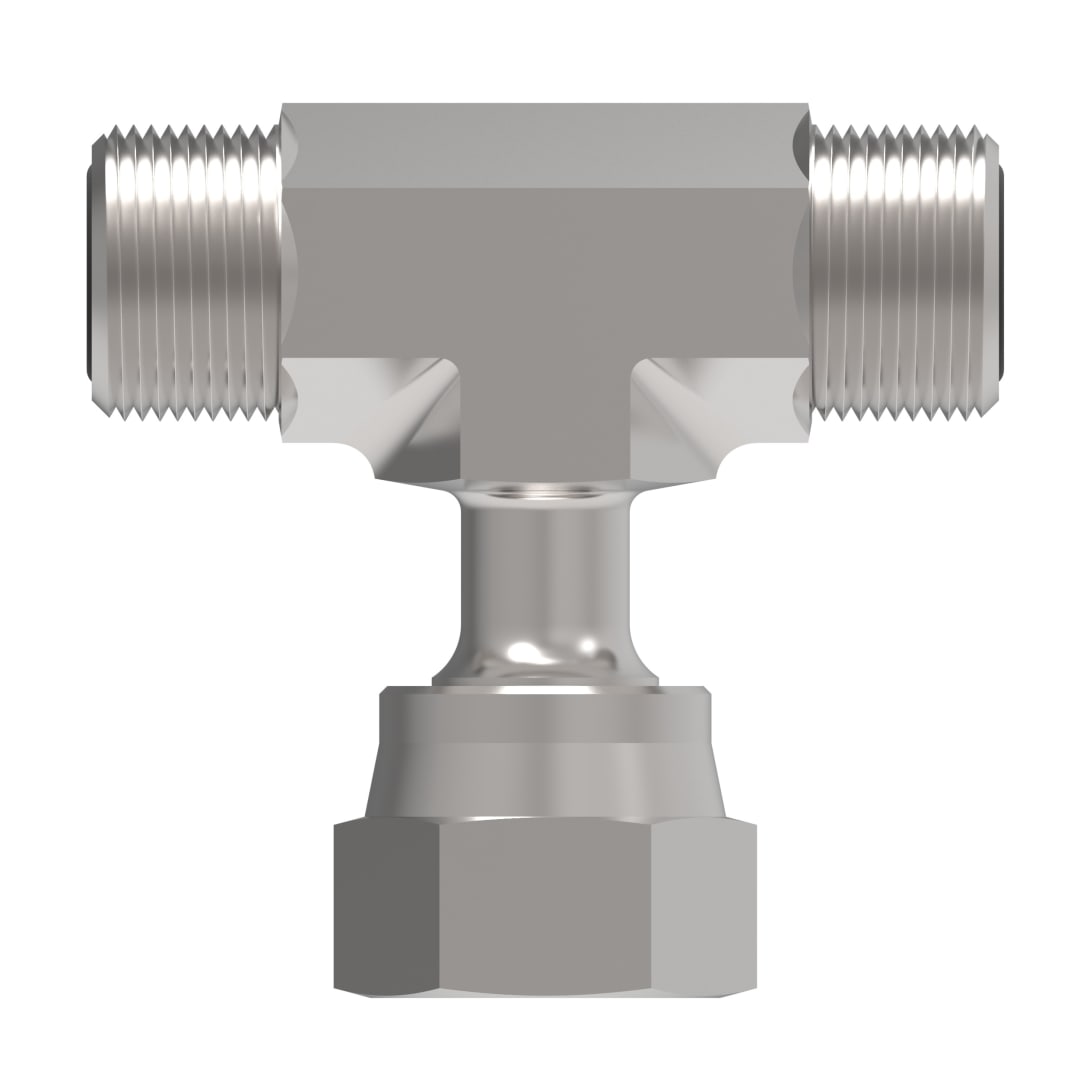 Aeroquip 1/2 M ORS X 1/2 Female ORS Swivel Branch Tee