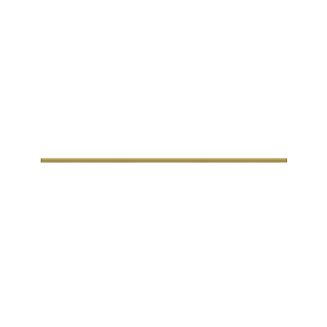 4927 Contemporary 6" CTC Back Plate, In Heirloom Brass