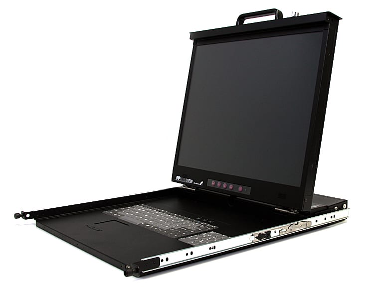 20" Folding LCD Rack Console 1600x1200