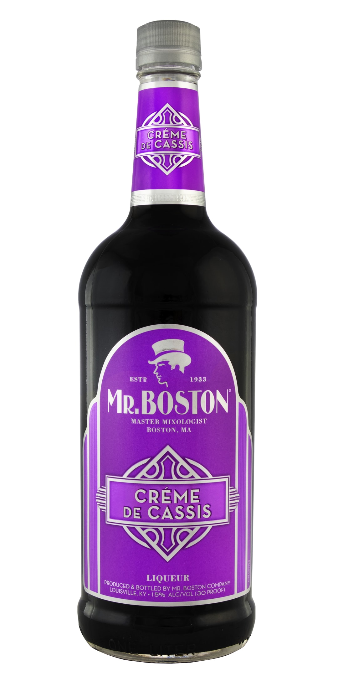 Mr. Boston Creme de Cassis Liqueur 1l 30 Proof