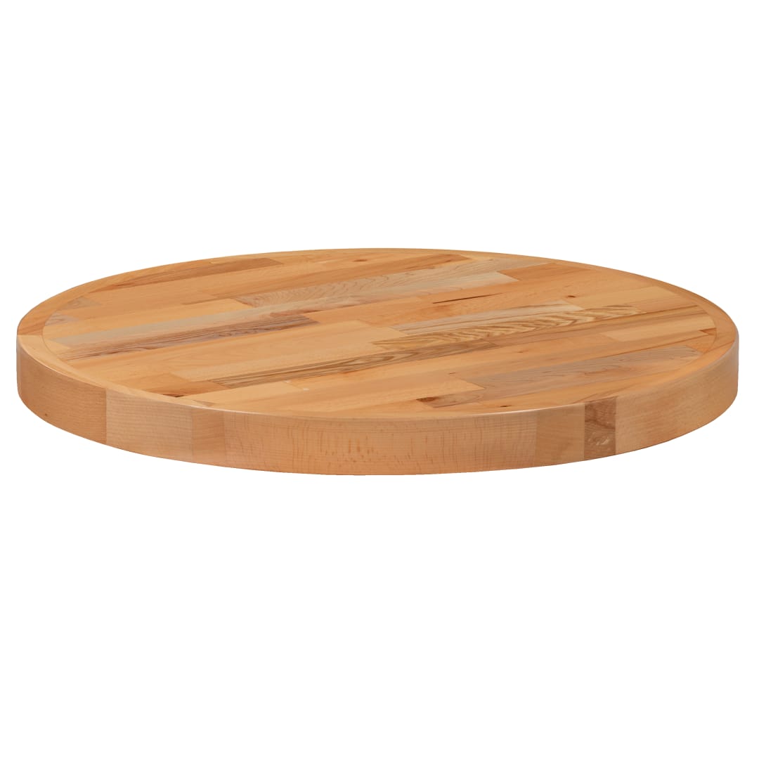 Mayfair 24" Round Butcher Block Style Table Top