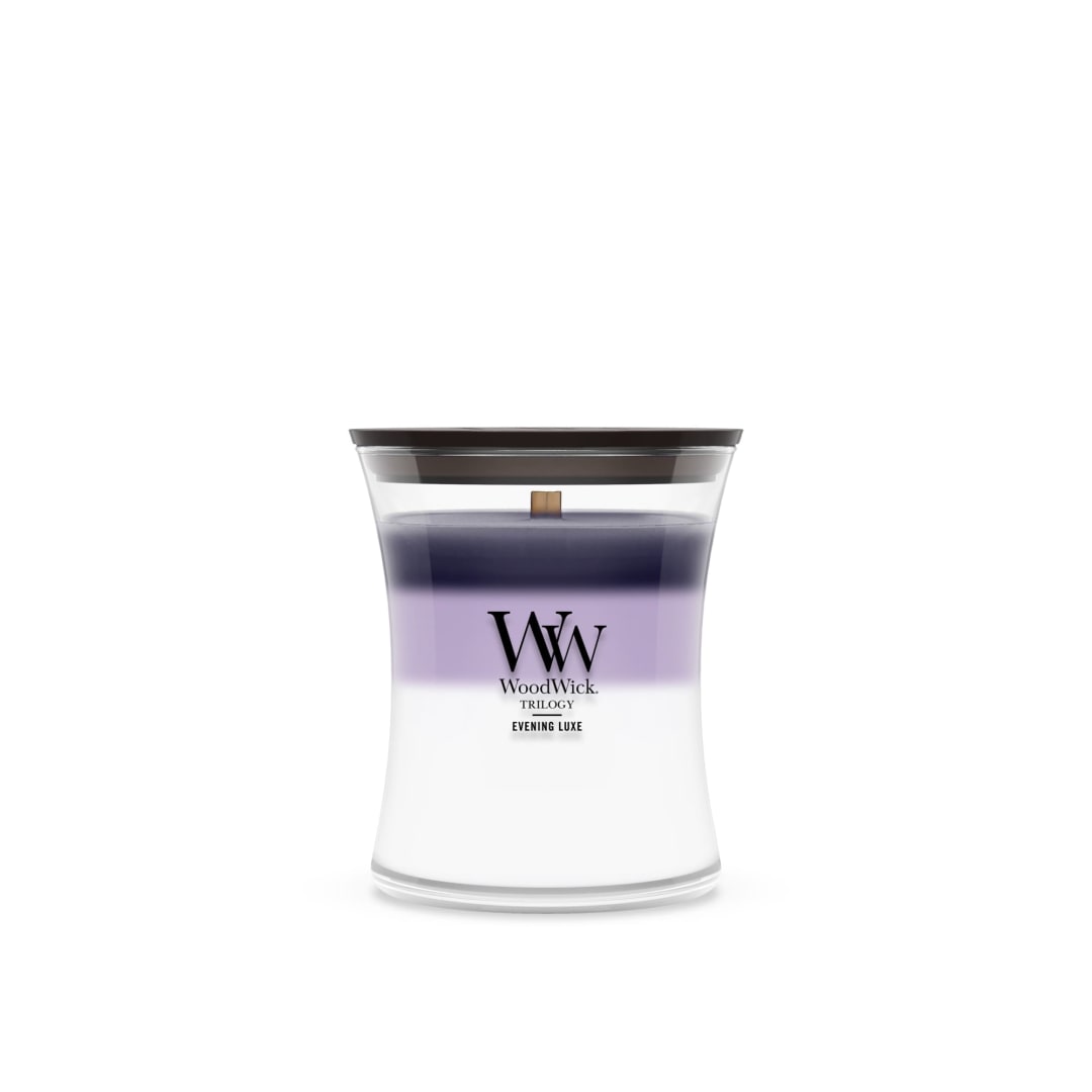 WoodWick® Evening Luxe Scented Medium Hourglass, Crackles at it Burns, Perfect for gifting, 9.7oz