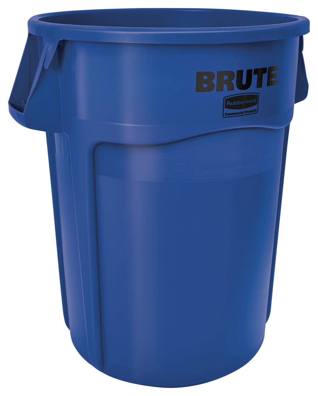 BRUTE 44 Gallon Outdoor Blue Trash Container