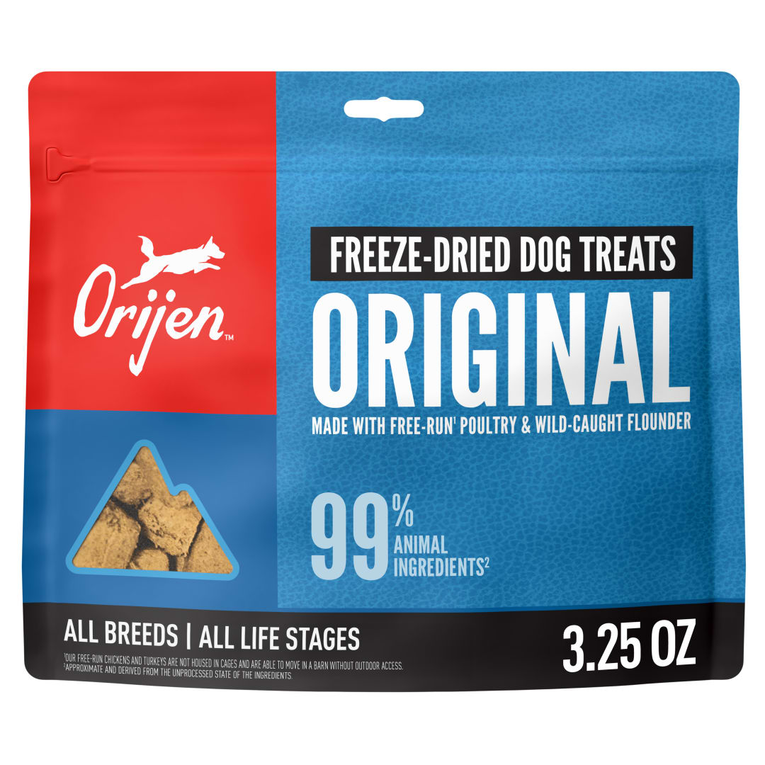 ORIJEN Grain Free High Protein Freeze Dried Dog Treats Original Recipe
