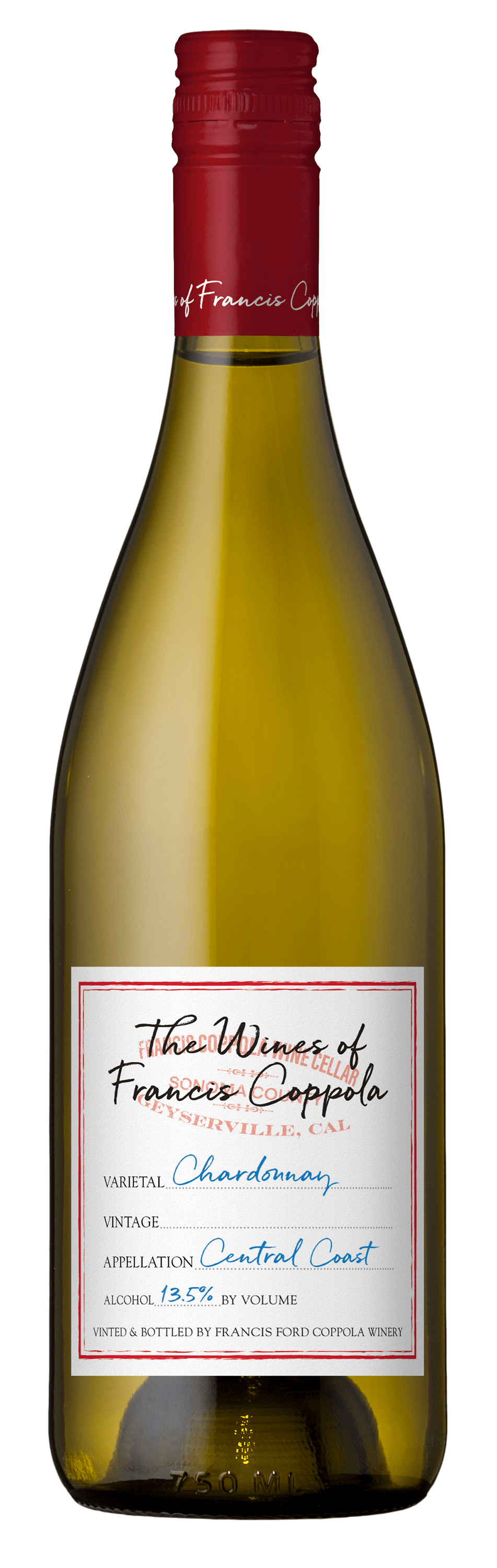 The Wines of Francis Coppola, Chardonnay, Central Coast, California, White Wine, 750mL