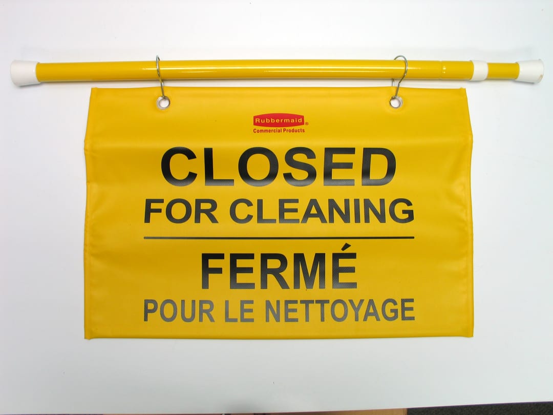 SAFETY SIGN - CLOSED FOR CLEANING T