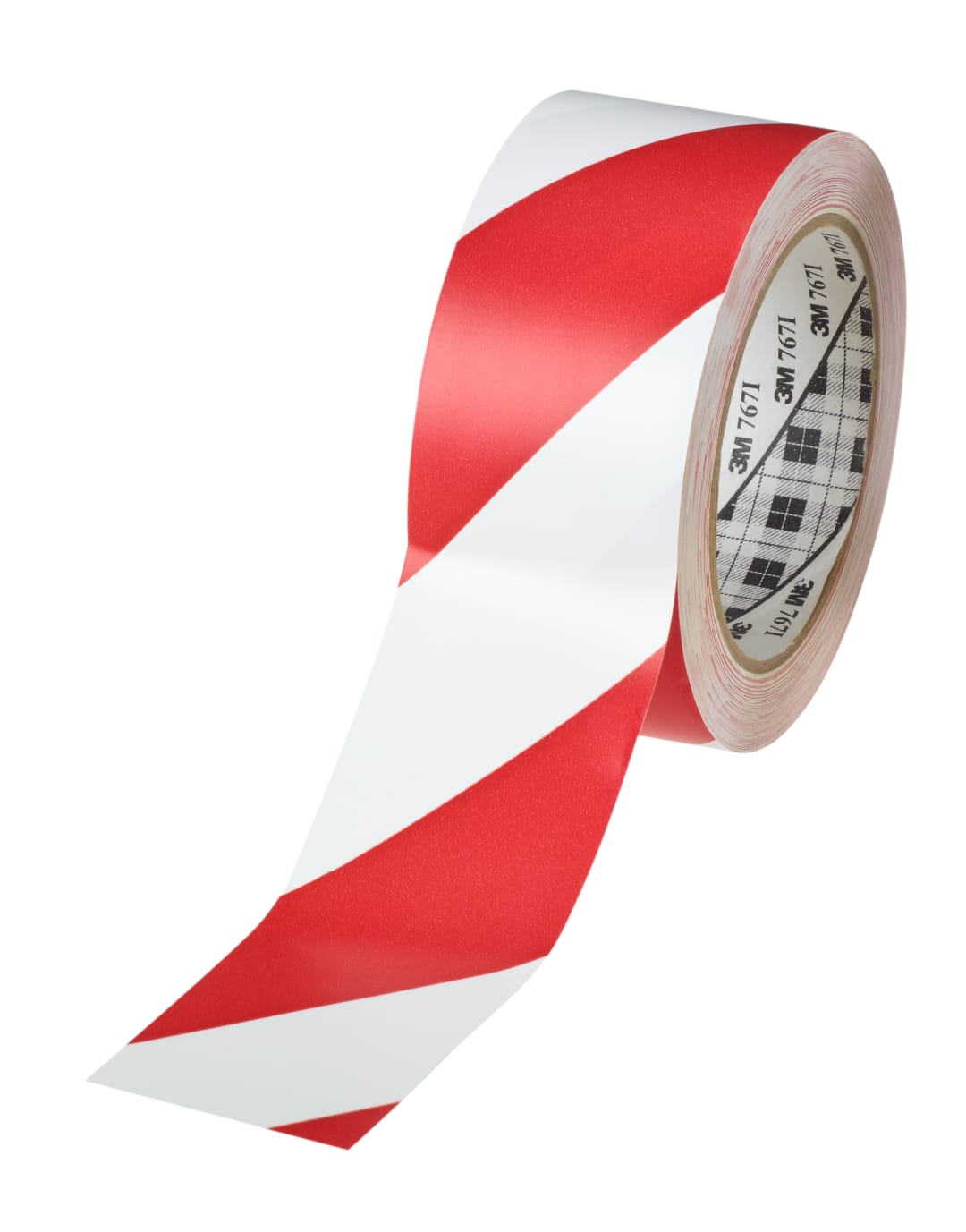 3M™ Genel Amaçlı Uyarı ve İşaretleme Bandı 767I, Kırmızı/Beya, 50 mm x 33 m