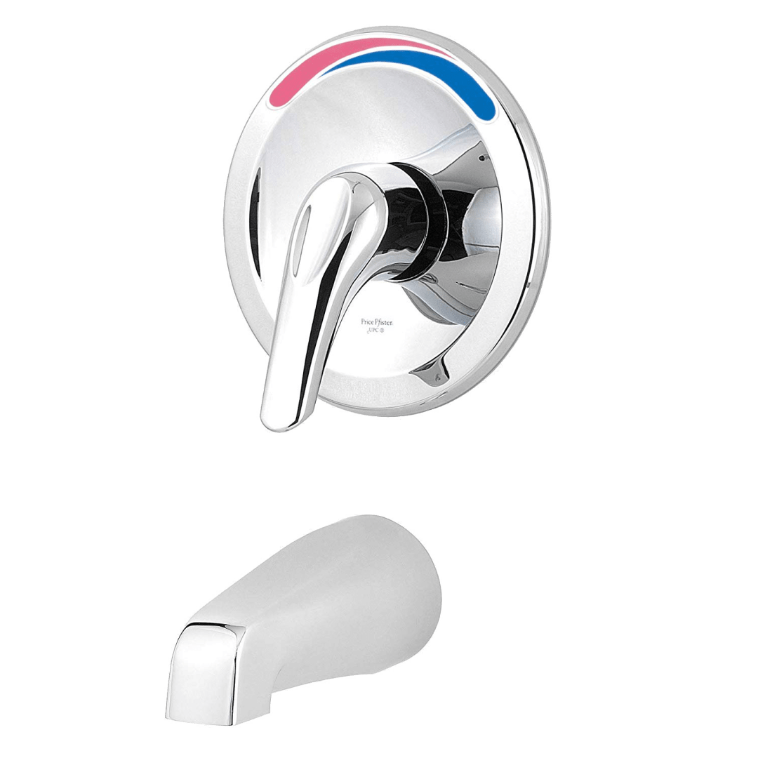 Pfirst Series 1-Handle Non-Diverting Tub Trim in Polished Chrome