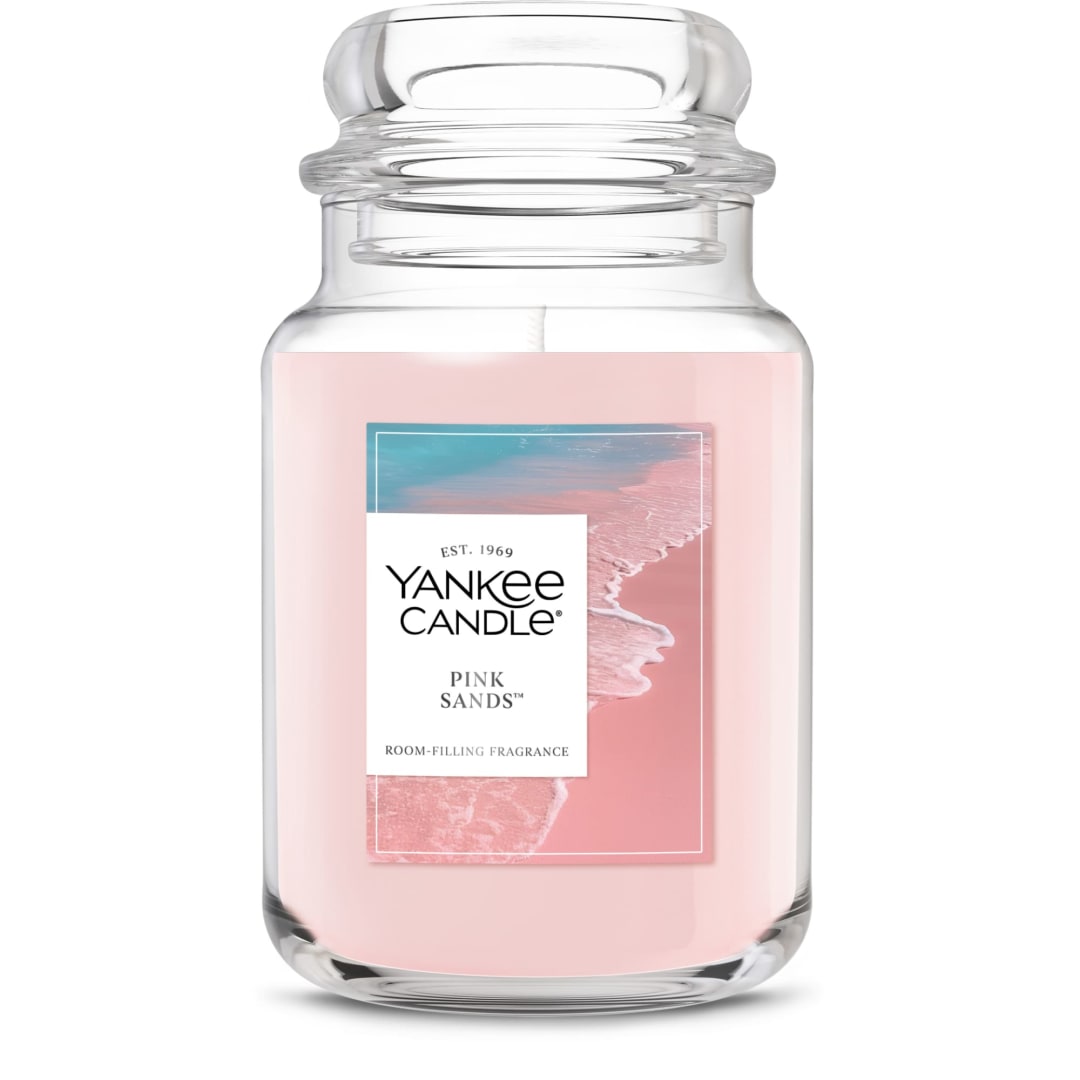 Yankee Candle® Pink Sands Scented Candle, 22oz Large Jar with up to 150 Hour Burn Time, Great for gifting, Birthdays