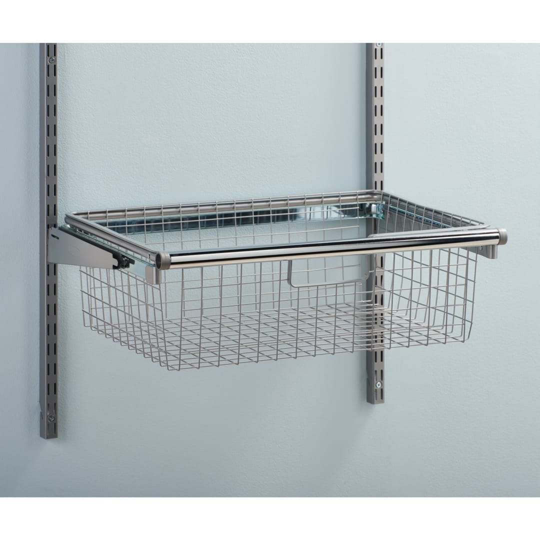 Rubbermaid Sliding Wire Basket- Titanium