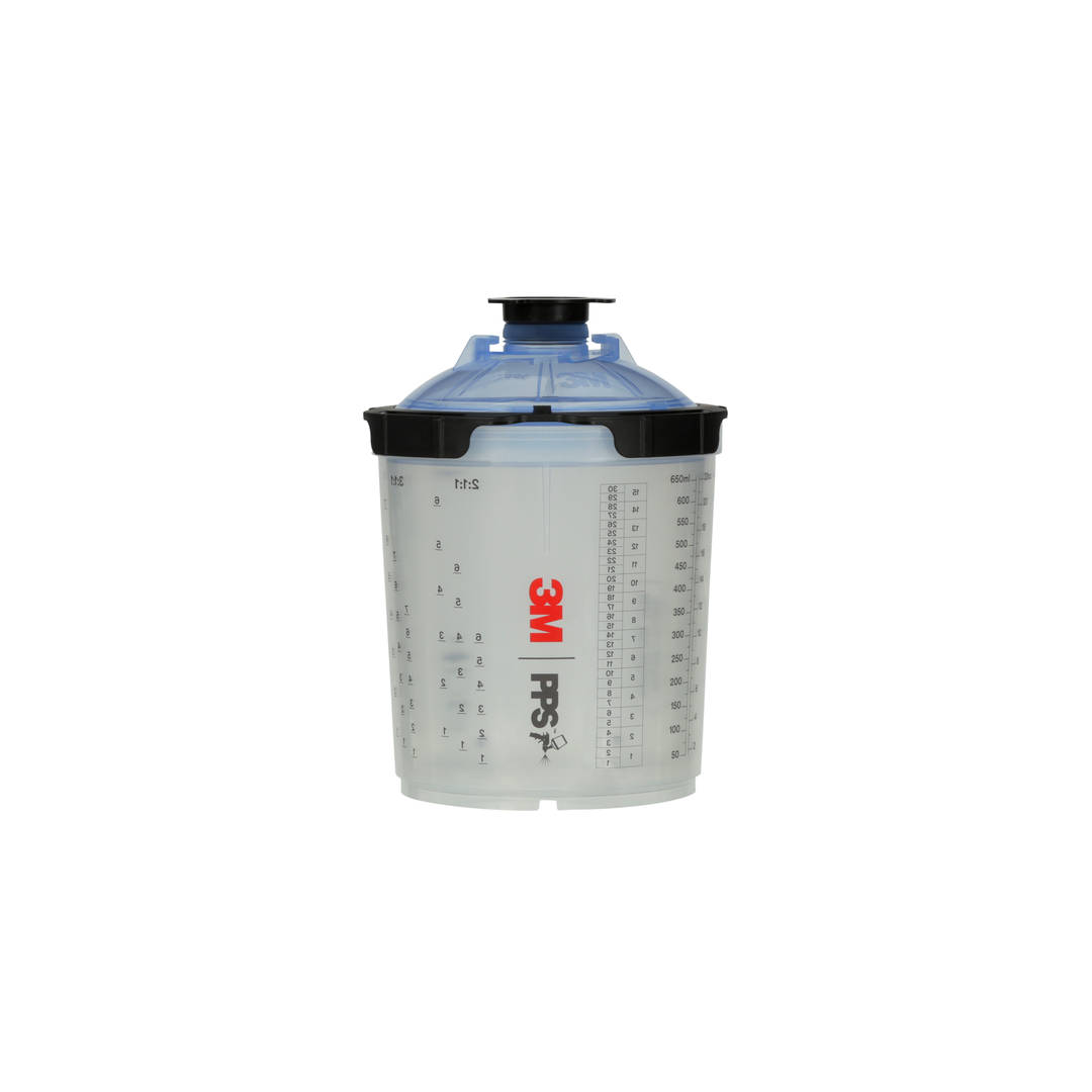 Kit com Copo e Camisa 3M™ PPS™ 2.0, Tamanho Padrão 650 mL, Com Filtro 125 microns