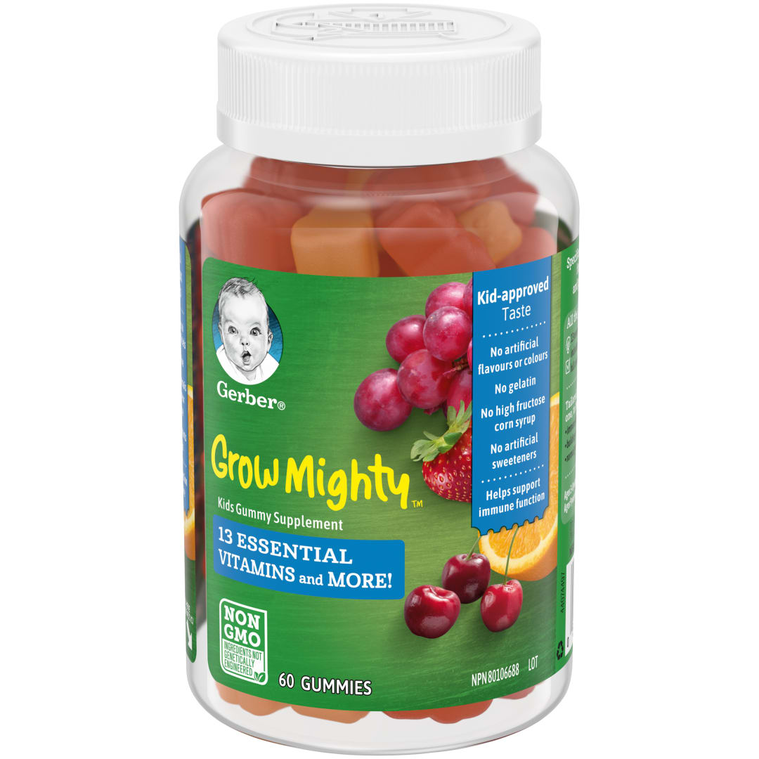 GERBER Grow Mighty Gummies 12x60ct CA