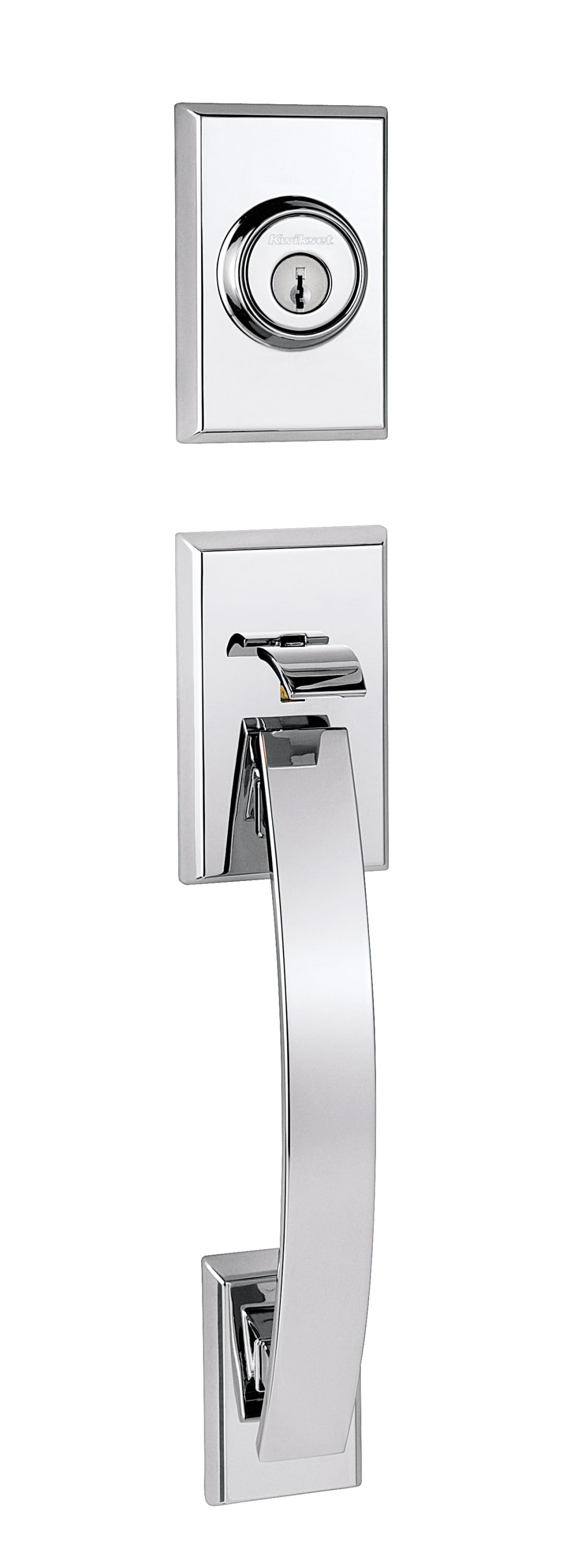 Tavaris Single Cylinder Exterior Only Handleset in Polished Chrome