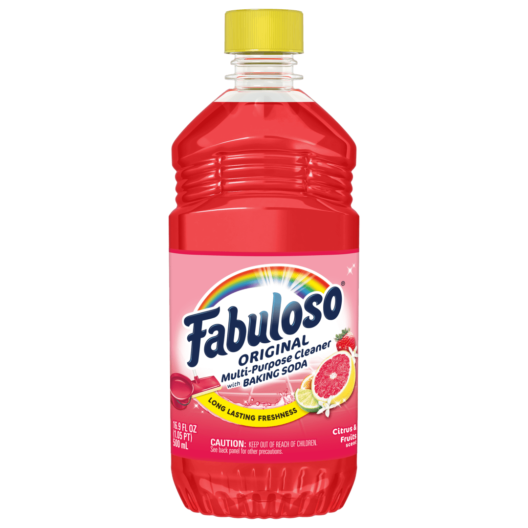 Fabuloso Original Multi-Purpose Cleaner, Powerful Cleaning, Long-Lasting Freshness, No Rinse Floor Cleaner, Citrus & Fruits Scent, 16.9 fl oz