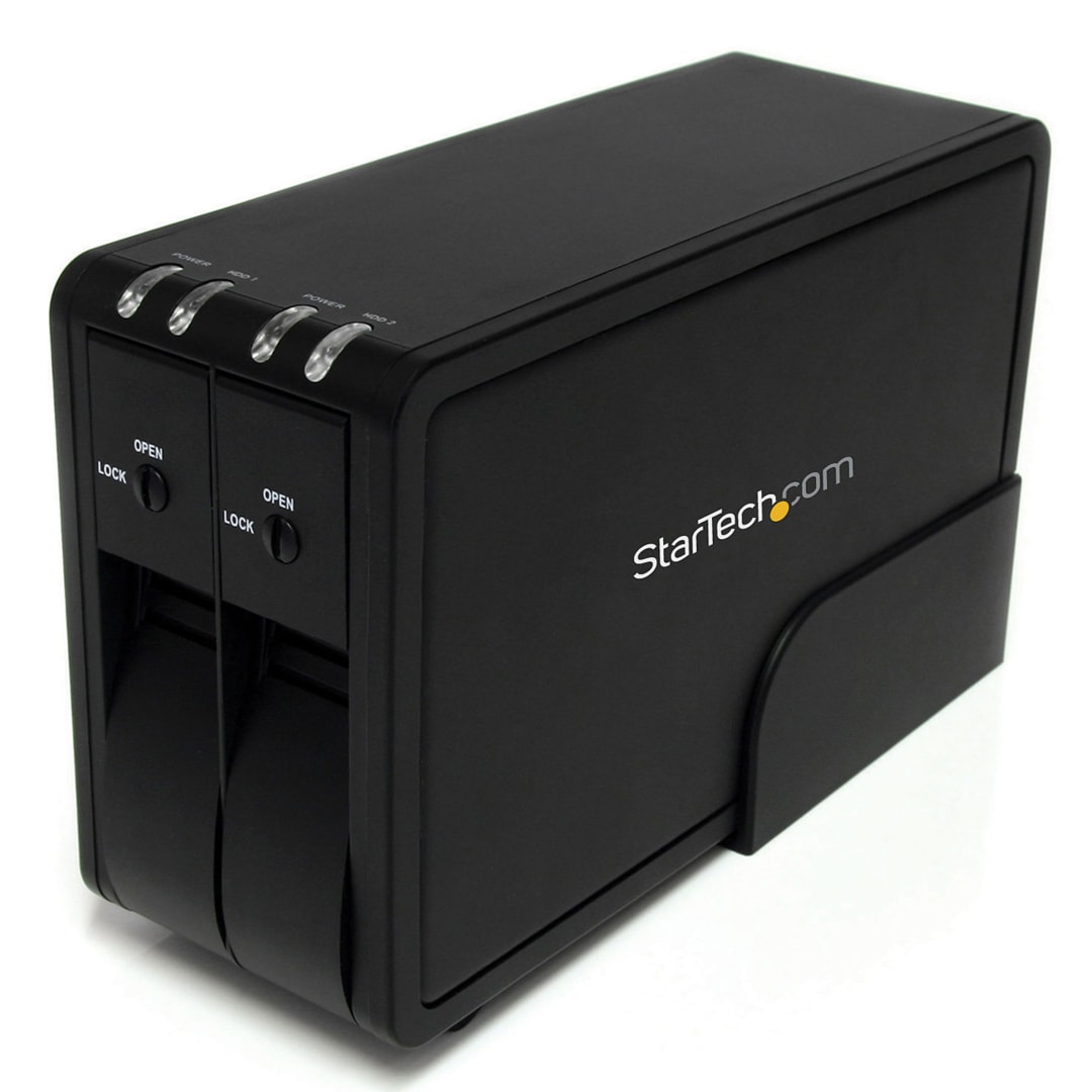 Dual 3.5" USB 3 Hot Swap Trayless SATA HDD Enclosure