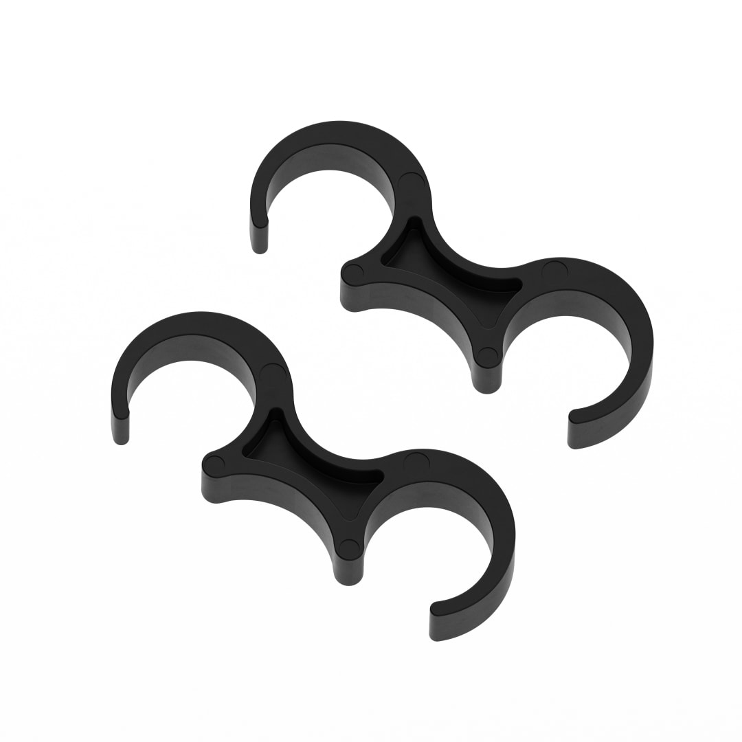 Lowe Black Wide Plastic Ganging Clips - Set of 2
