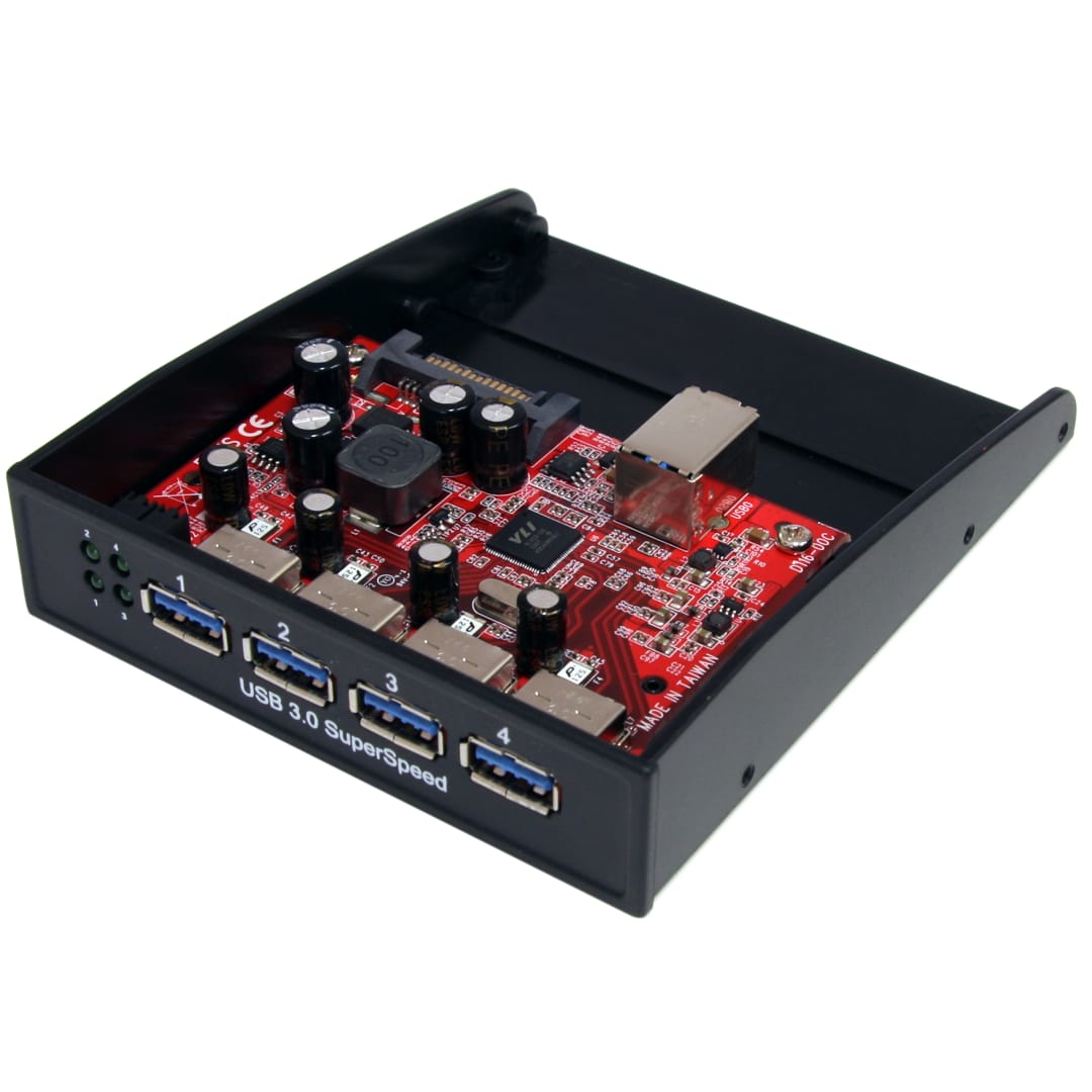 3.5in Black 4 Port Panel for Front Bay
