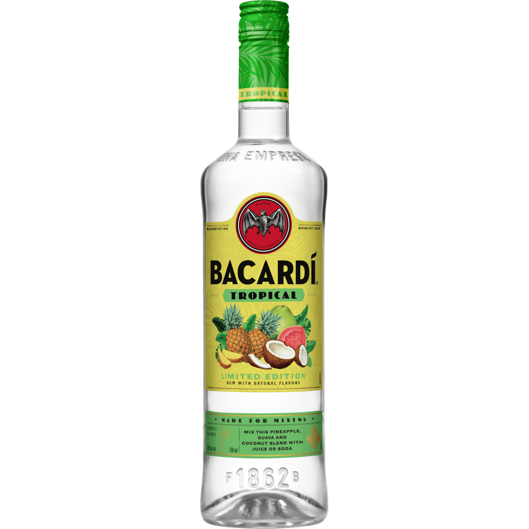 Bacardi Tropical Rum, Gluten Free 35% 750mL